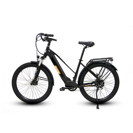 META275 One Point Zero Twenty Seven Point Five Inch City Electric Bike With 500W Hub Motor 20 MPH 35 To 65 Mile Range