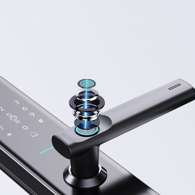 Smart Home Anti-Theft Fingerprint Door Lock – 0.1-Second Recognition, Semi-Automatic Latch, Modern Luxury Finish