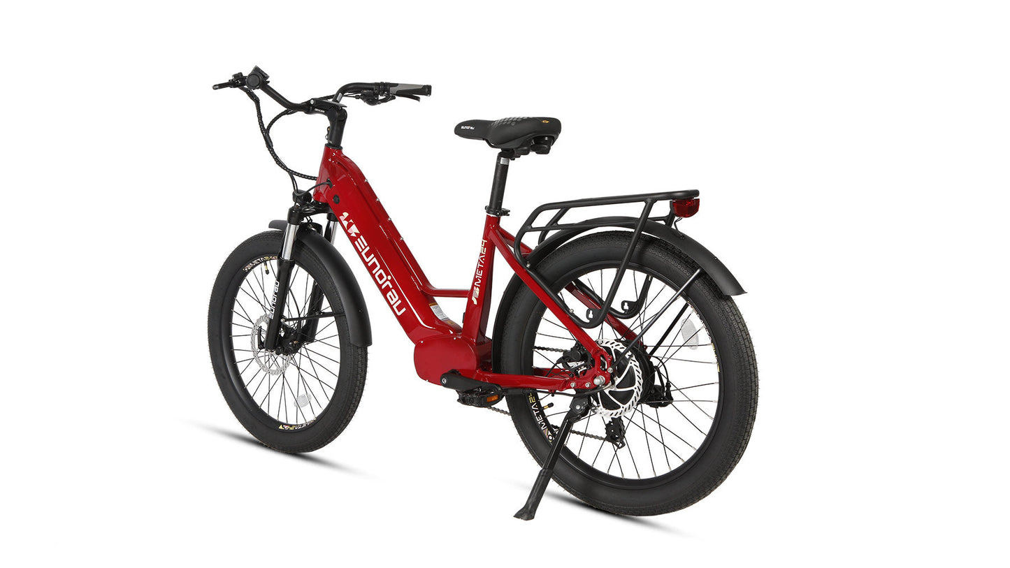 META24 1.0 City Electric Bike With 48V 500W Hub Motor 100 Mile Range Optional Second Battery