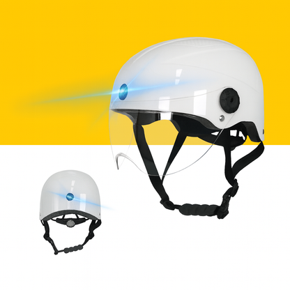 High-Tech Motorcycle Helmet with Bluetooth Connectivity and Motion Cameras by Doba