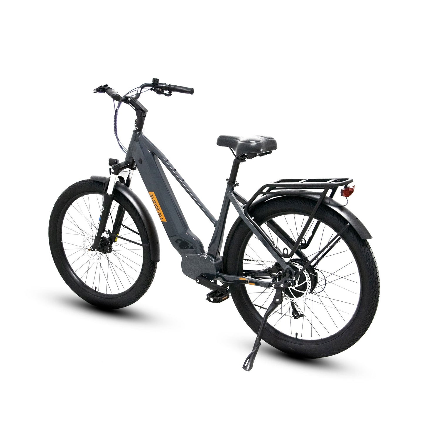 META275 One Point Zero Twenty Seven Point Five Inch City Electric Bike With 500W Hub Motor 20 MPH 35 To 65 Mile Range