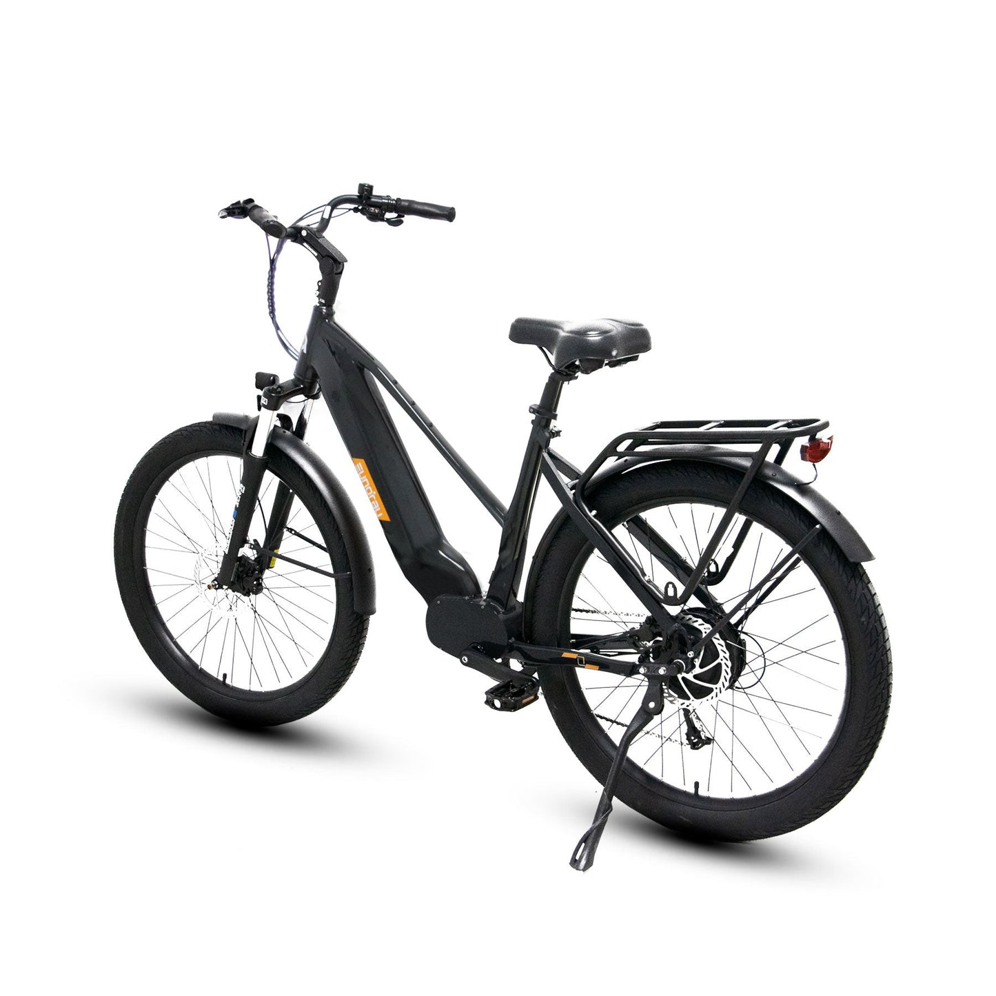 META275 One Point Zero Twenty Seven Point Five Inch City Electric Bike With 500W Hub Motor 20 MPH 35 To 65 Mile Range