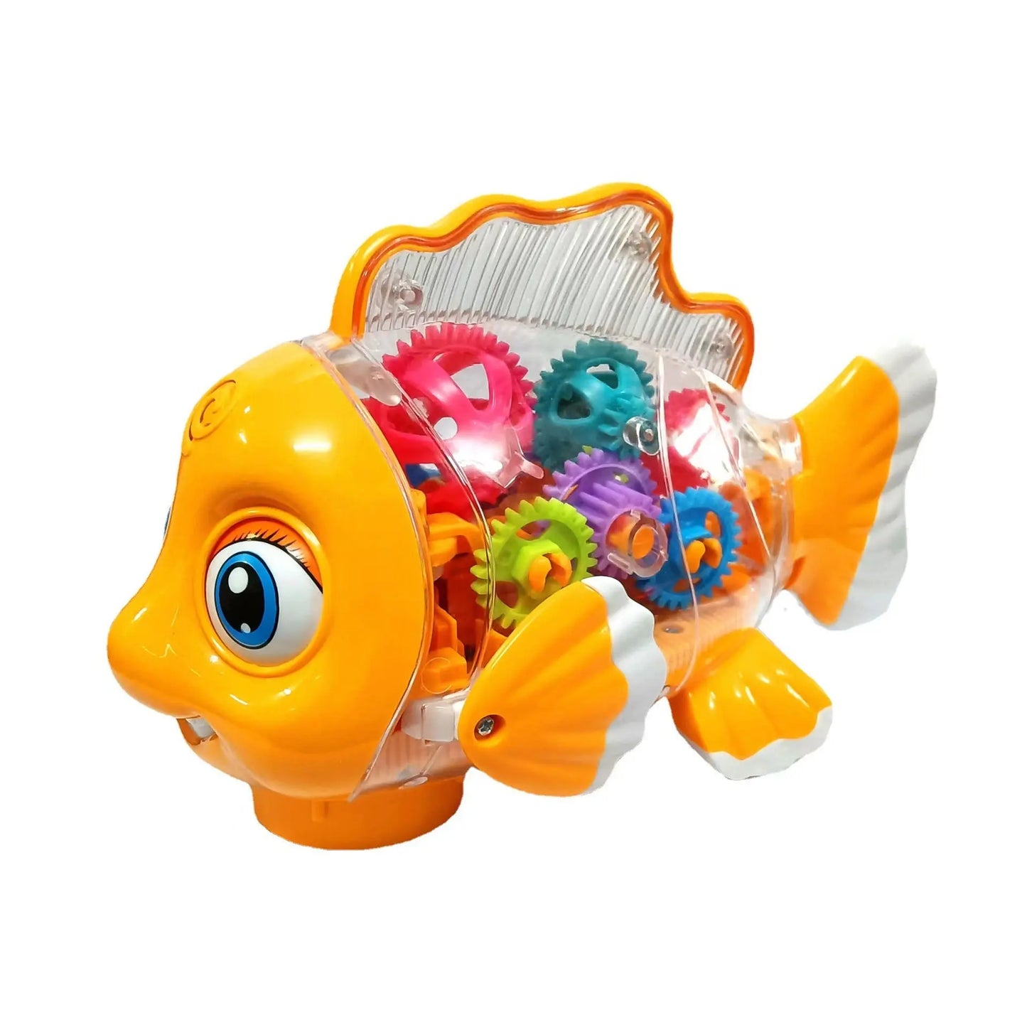 Electric Gear Goldfish Toys Lights Music Universal Walking Swag House