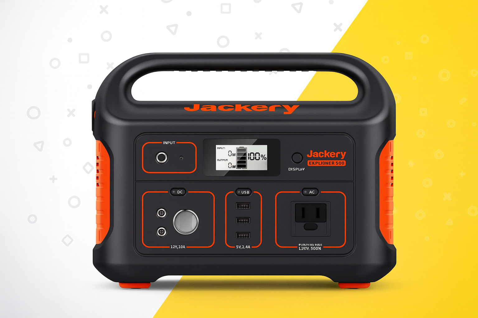 Jackery Explorer 500 Portable Power Station – 518 Wh | 500 W Output | Lightweight Solar Generator