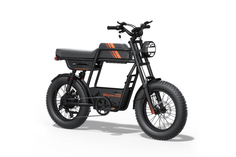RidingTimes GT33 All-Terrain Cafe Racer Electric Bike — Peak 1350W Motor