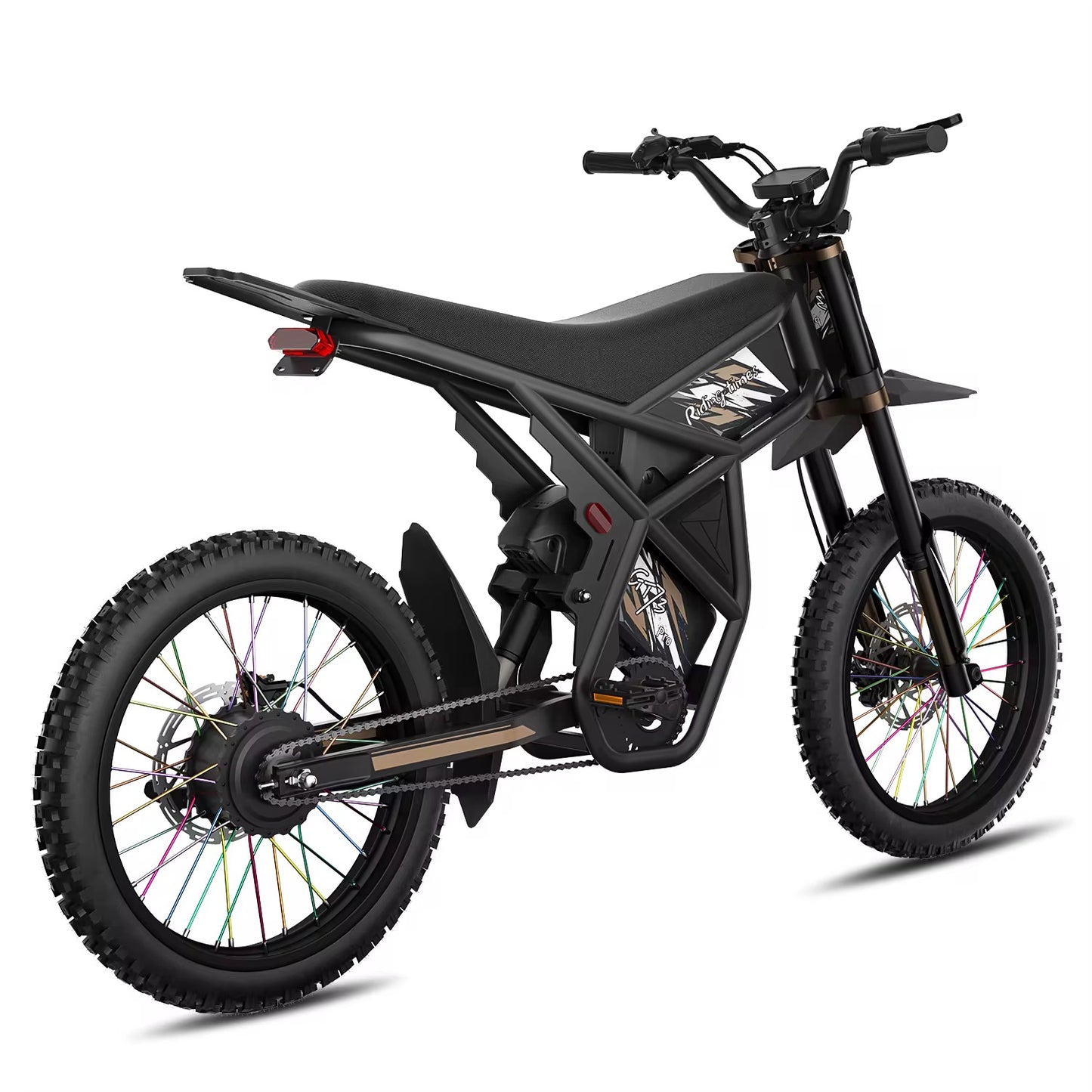 Mountain Beast GT73 Pro – Dual-Battery 3000W Fat Tire Electric Dirt Bike (Up to 180-Mile Range)