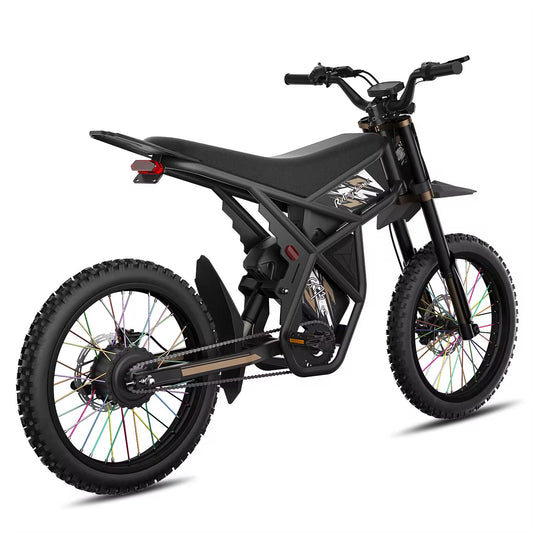 Mountain Beast GT73 Pro – Dual-Battery 3000W Fat Tire Electric Dirt Bike (Up to 180-Mile Range)