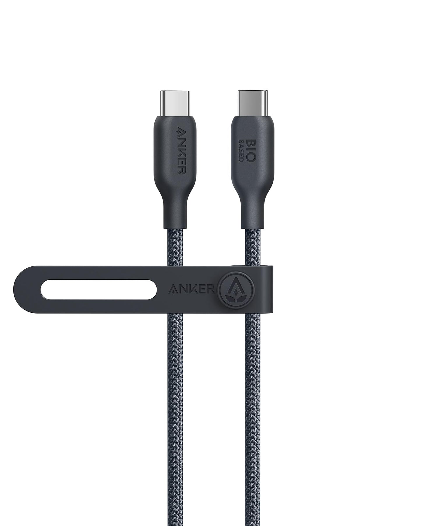 Anker 543 USB-C To USB-C Cable Bio-Braided 6 Ft Fast Charging Nylon Cable With Bio-Based Nylon Exterior