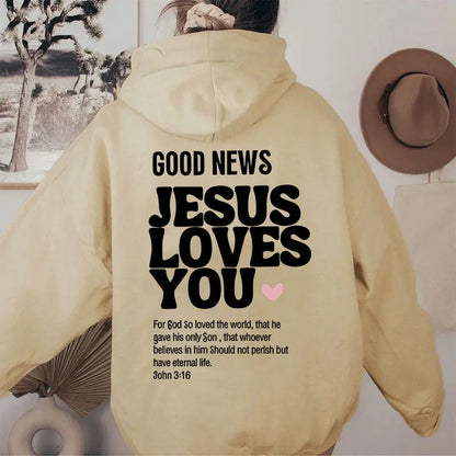 Jesus Loves You Women Velvet Sweater Swag House