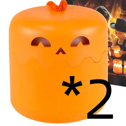 Halloween Pumpkin Lamp Foldable Portable Small Night Lamp