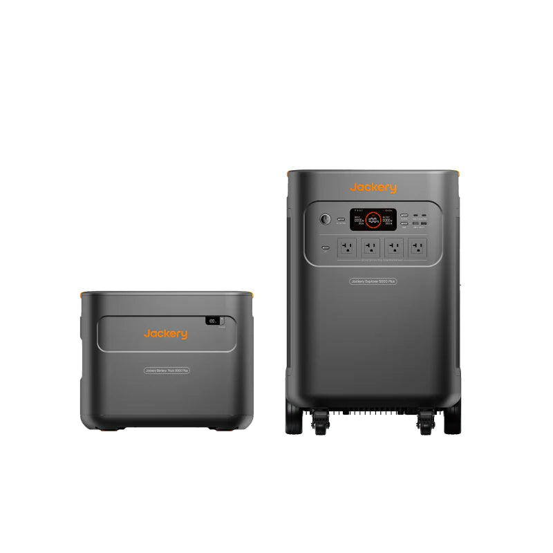 Jackery E5000 Plus Home Backup System – 10.1 kWh (E5000 Plus + Expansion Battery Pack, Optional Smart Transfer Switch)