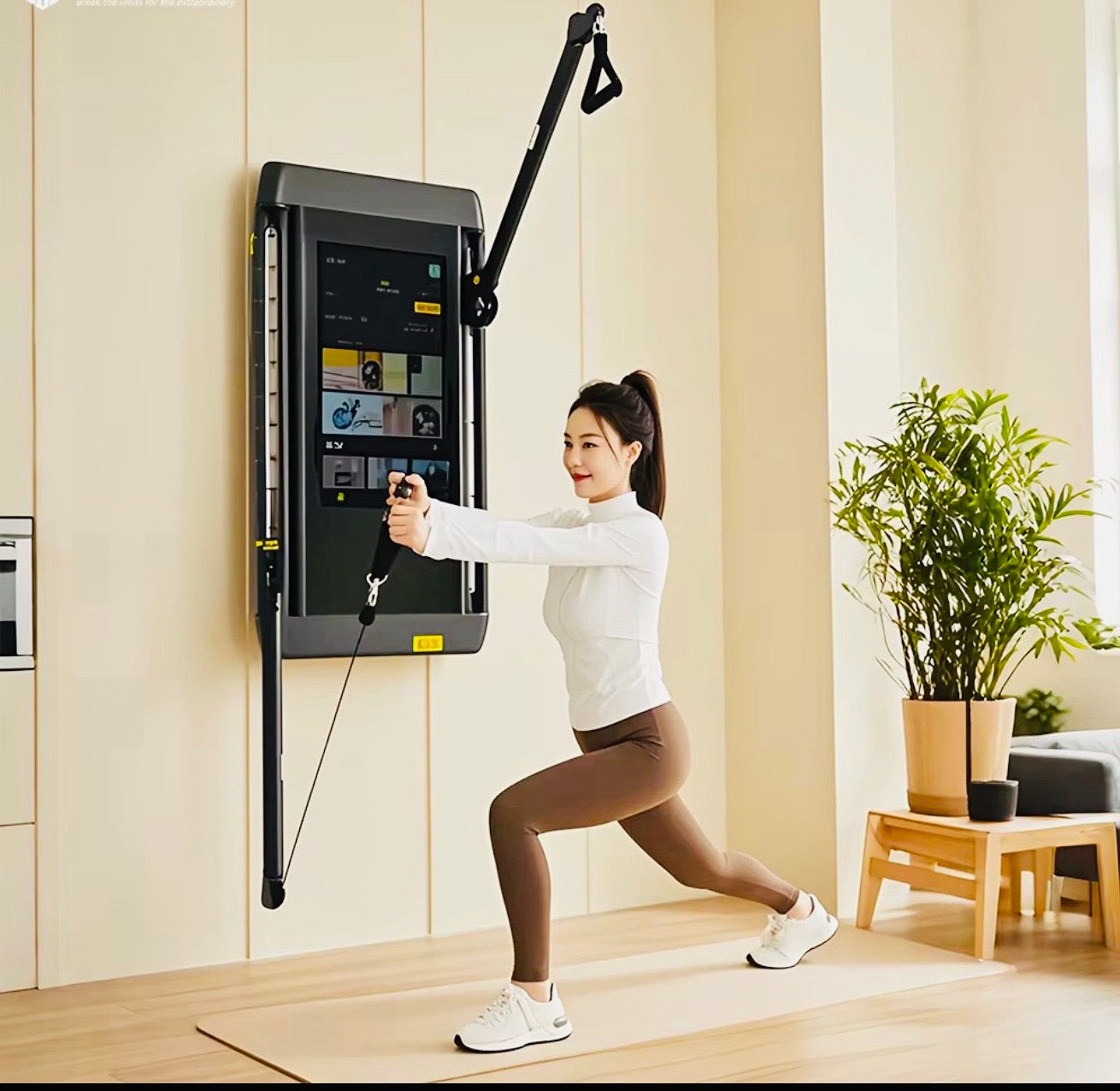 Smart AI Fitness Mirror – 32” Interactive Home Gym