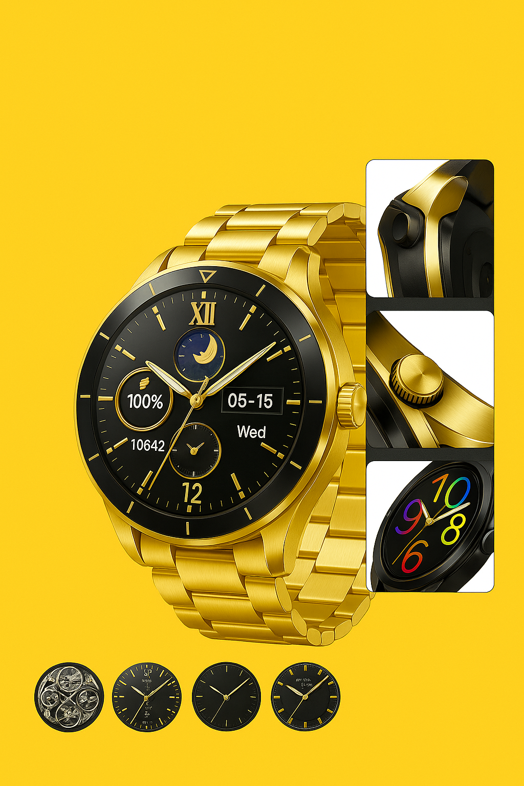 Luxury Android Smartwatch – 5G Dual SIM + Octa-Core + Dual Camera