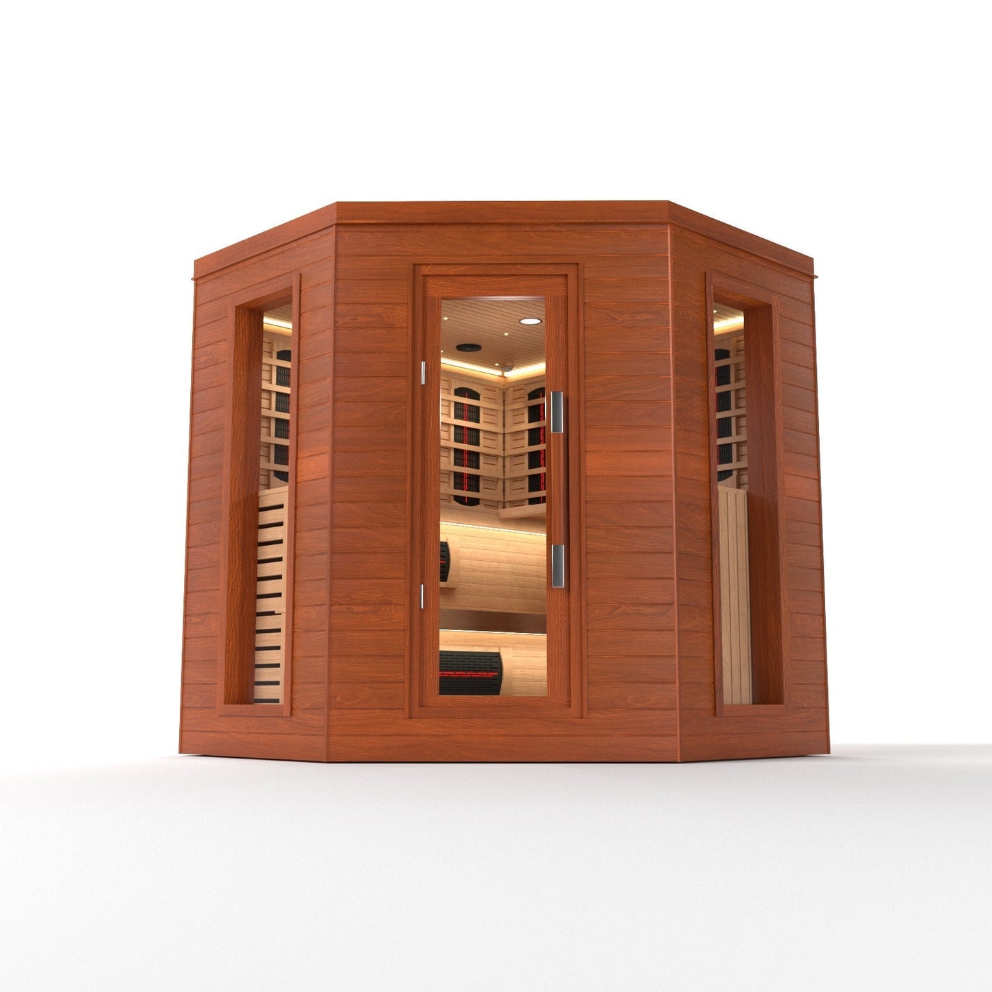 SAUNA EVOLUTION®  Indoor Luxury Cabin Corner Sauna Luna - 1