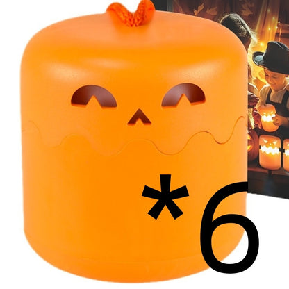 Halloween Pumpkin Lamp Foldable Portable Small Night Lamp