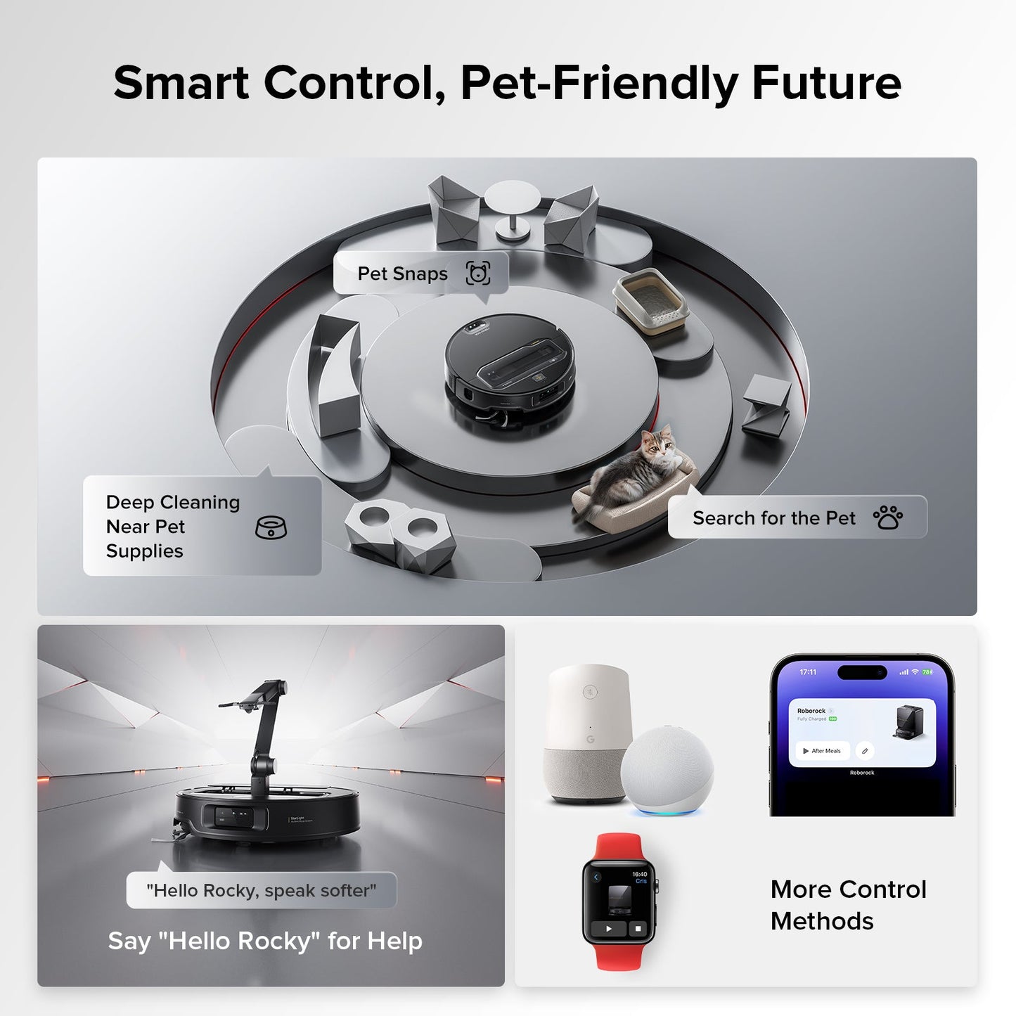 Roborock Saros Z70 Robot Vacuum with OmniGrip™ Mechanical Arm