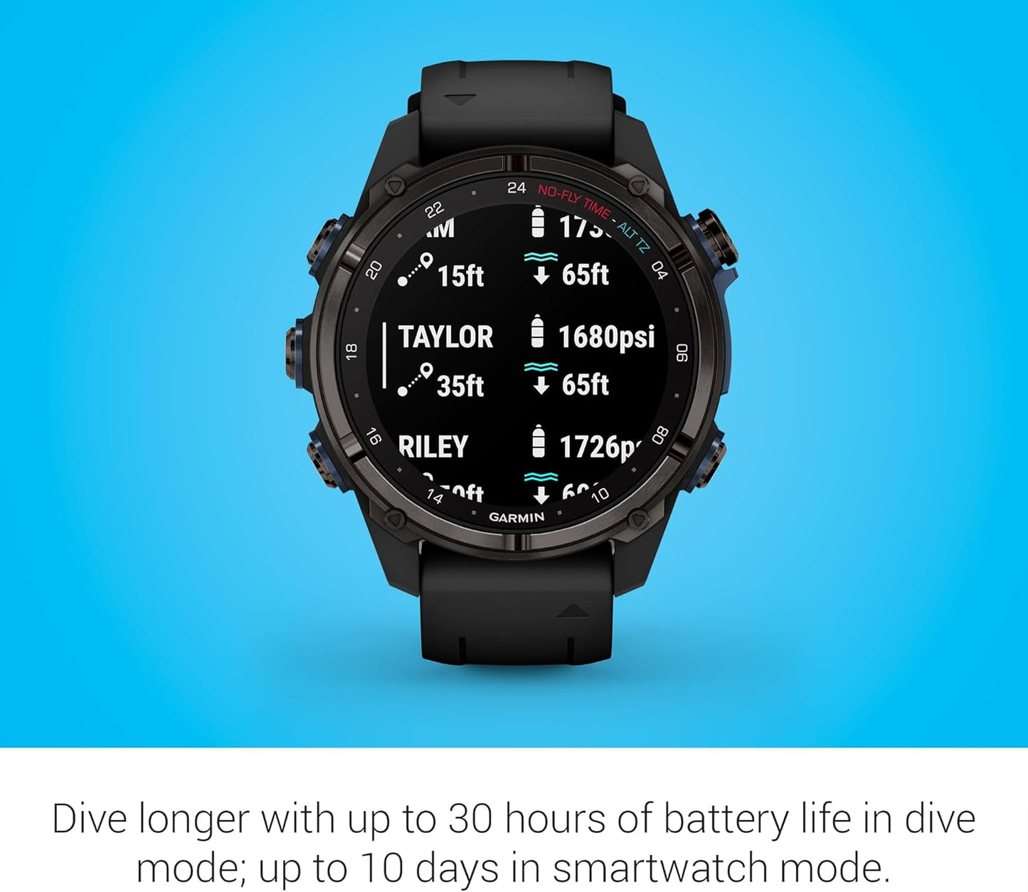 Garmin Descent Mk3i, 43mm, Carbon Gray DLC Ti/Black