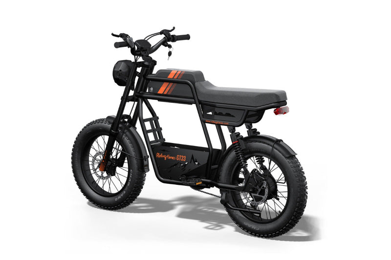 RidingTimes GT33 All-Terrain Cafe Racer Electric Bike — Peak 1350W Motor