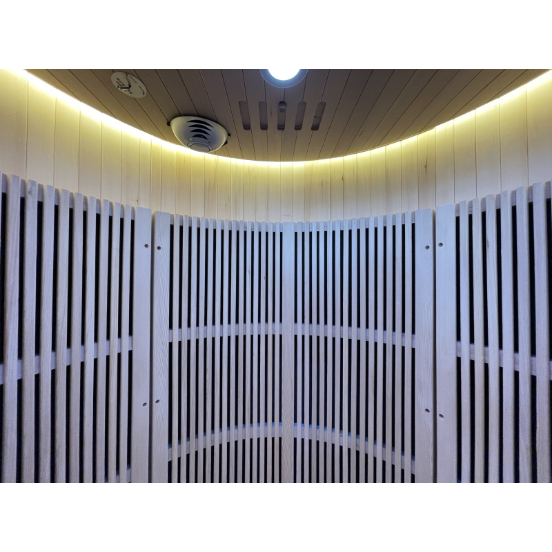 SAUNA EVOLUTION®  Hemlock Round Indoor Sauna Room Far Infrared 08