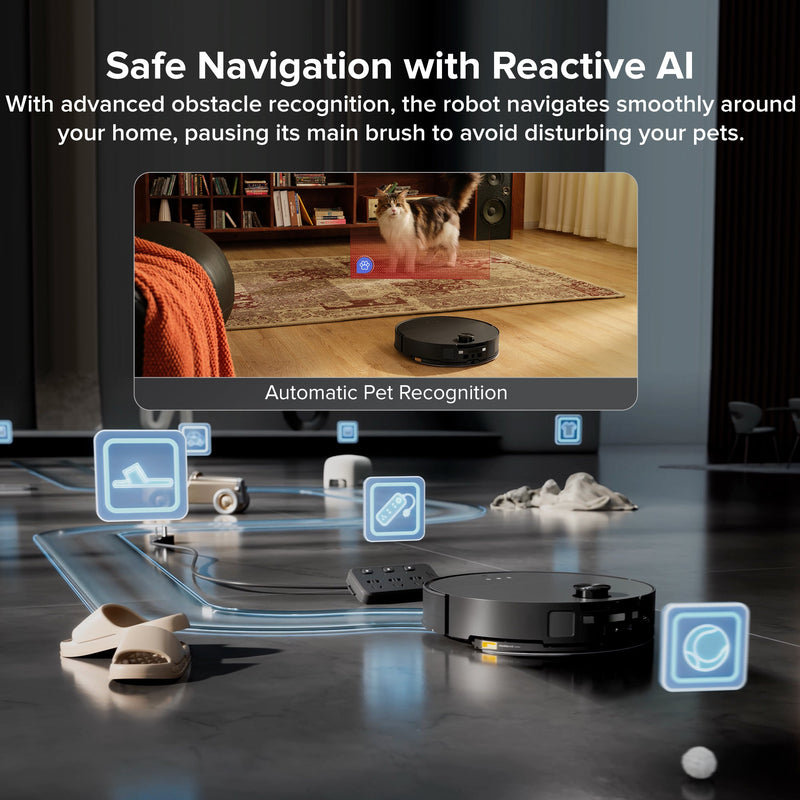 Roborock Saros 10 Robot Vacuum with Refill & Drainage System