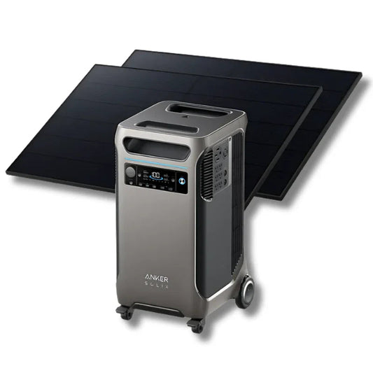 Anker SOLIX F3800 Solar Generator + 2× 410W Rigid Solar Panels (With a Free Anker SOLIX F3800 Protective Cover Bag)