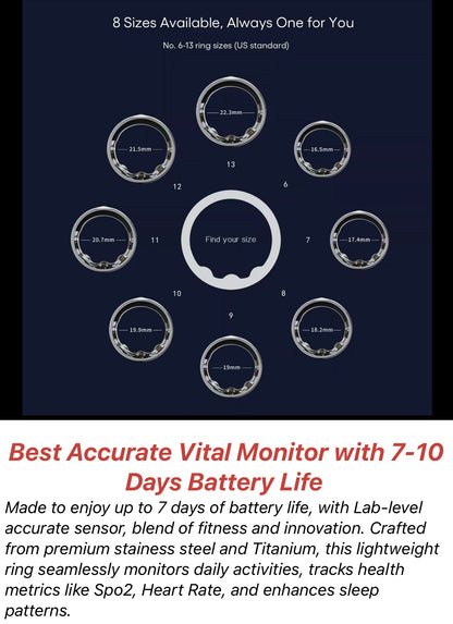 Smart Health Ring – Advanced Wellness Tracker (Oura Alternative) by Swag House Store