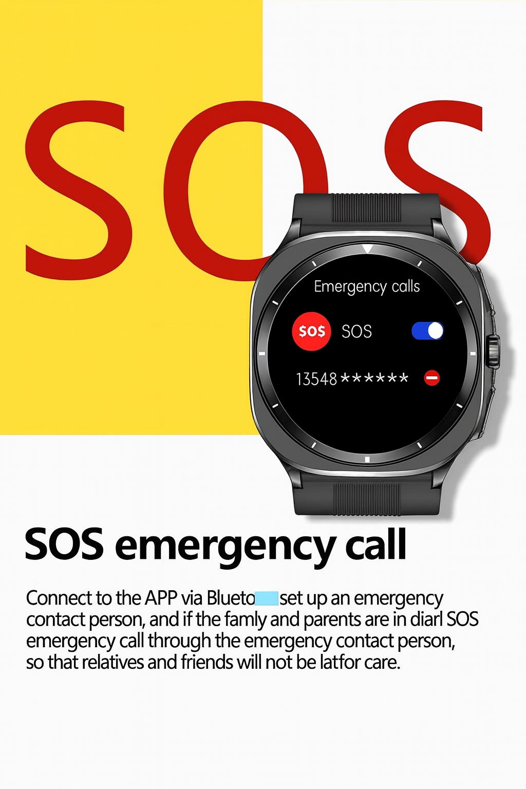 Smart Health Management Watch – ECG + Blood Pressure + NFC