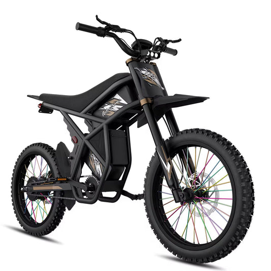 Mountain Beast GT73 Pro – Dual-Battery 3000W Fat Tire Electric Dirt Bike (Up to 180-Mile Range)