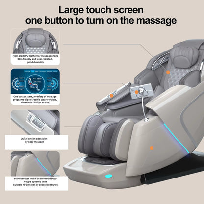 Zero Gravity Full-Body Massage Chair with Heat, Bluetooth & AI Voice Control by Swag House Store
