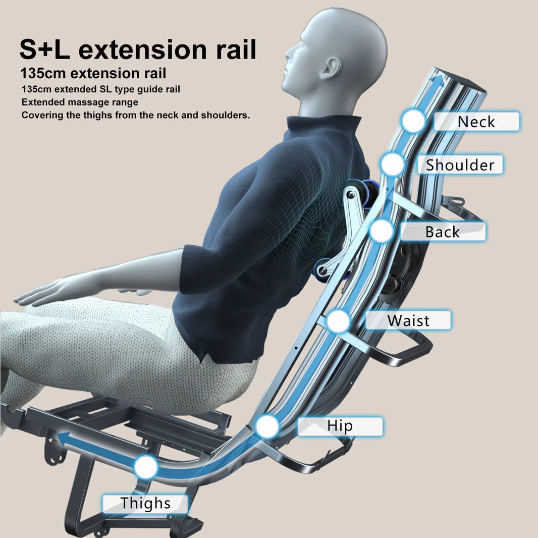 Zero Gravity Full-Body Massage Chair with Heat, Bluetooth & AI Voice Control