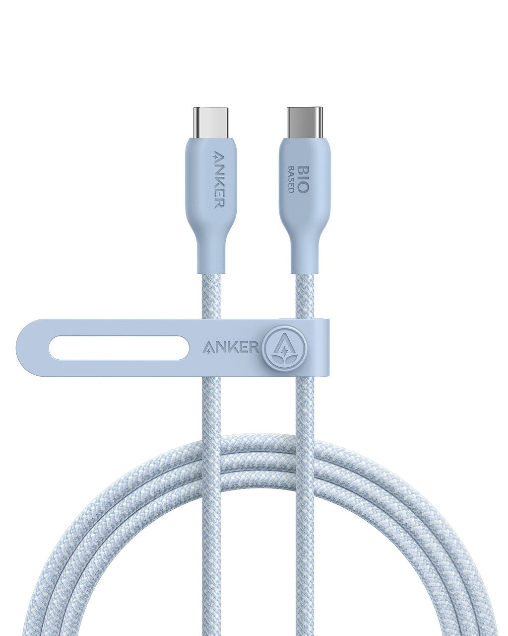 Anker 543 USB-C To USB-C Cable Bio-Braided 6 Ft Fast Charging Nylon Cable With Bio-Based Nylon Exterior