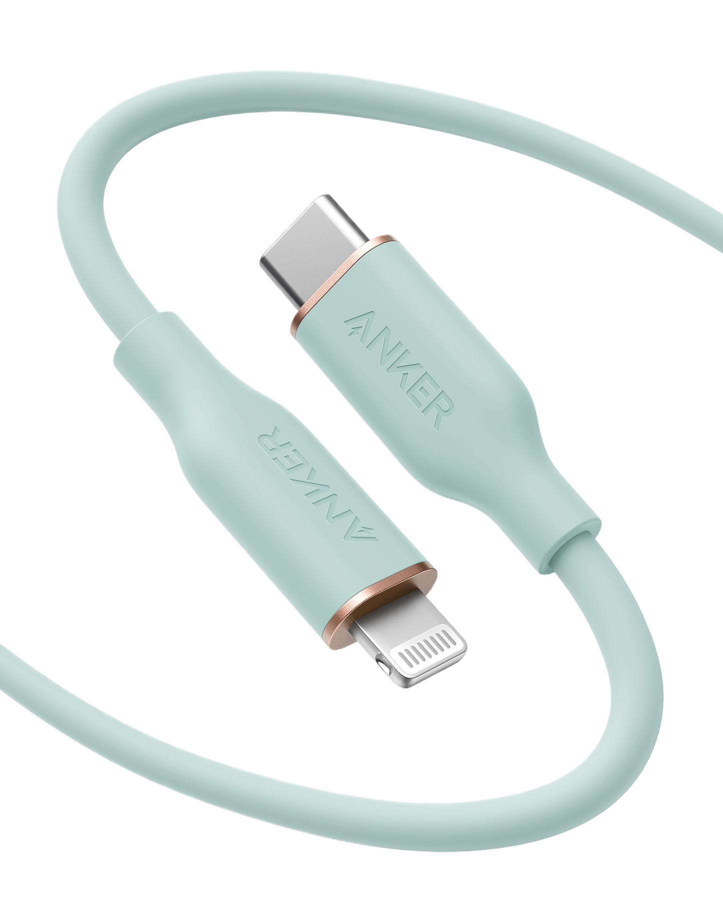 Anker <b>641</b> USB-C to Lightning Cable (Flow, 3 ft Silicone)