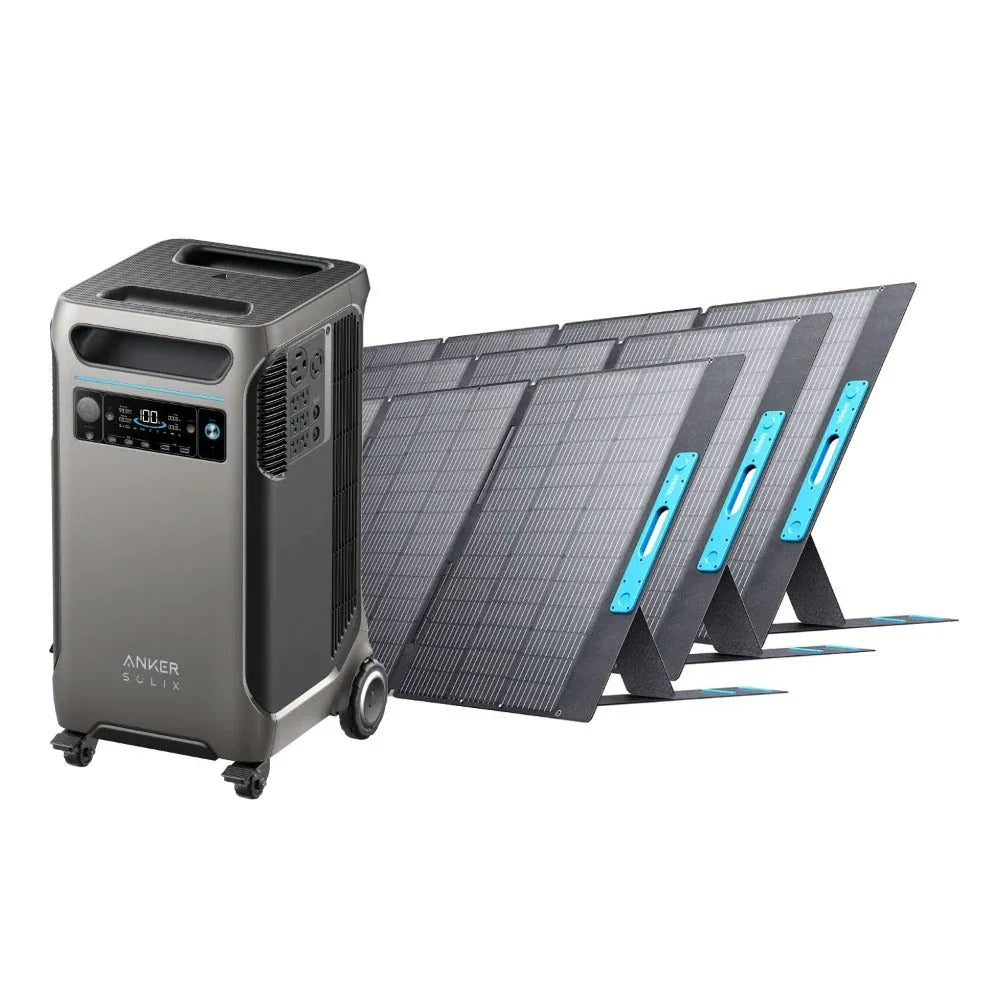 Anker SOLIX F3800 Solar Generator Kits (With a Free Anker SOLIX F3800 Protective Cover Bag)