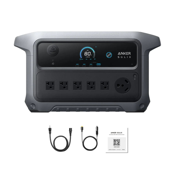 Anker SOLIX C2000 Gen 2 Portable Power Station | 2048Wh | 2400W | 800W Solar Input