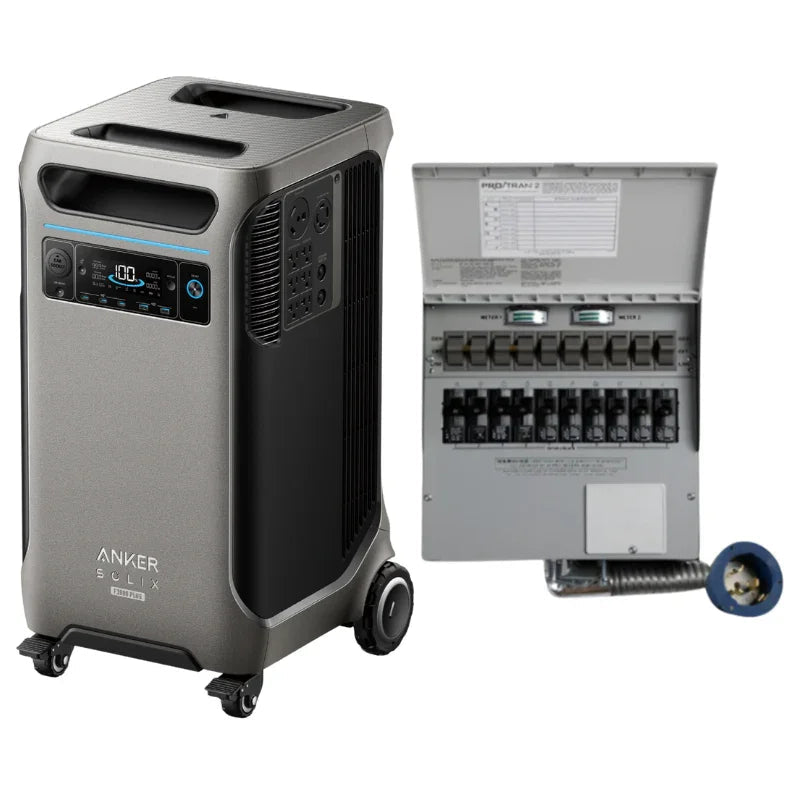 Anker SOLIX F3800 Plus Portable Power Station+ 50A Transfer Switch