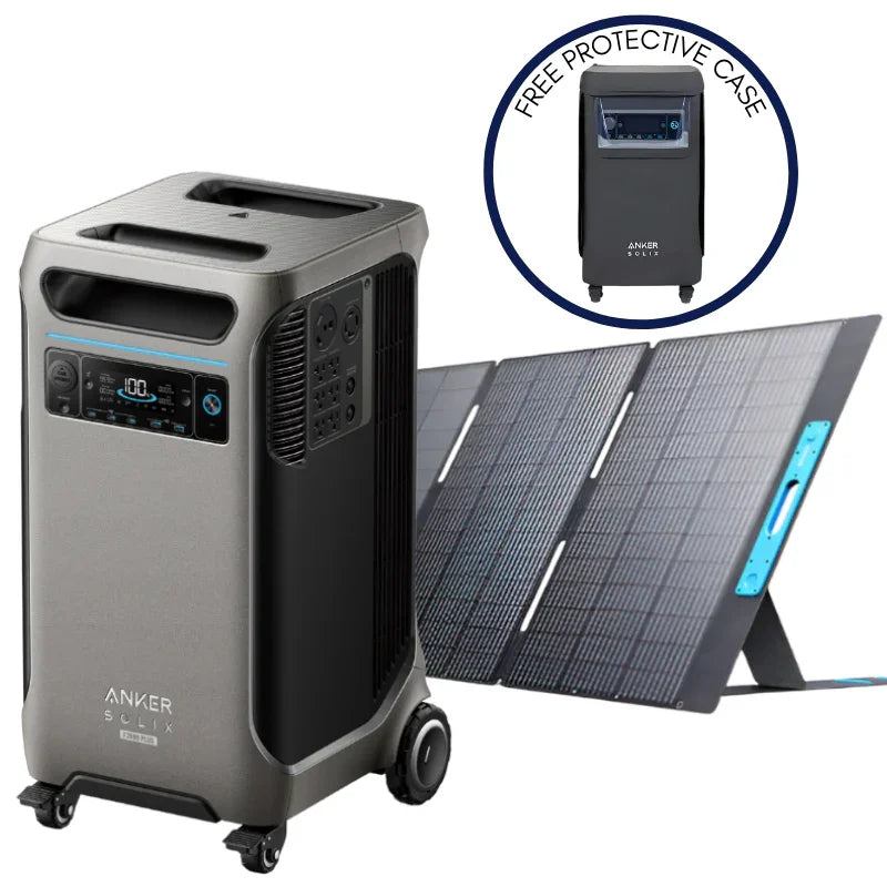 Anker SOLIX F3800 Plus Portable Power Station + 400W Solar Panel