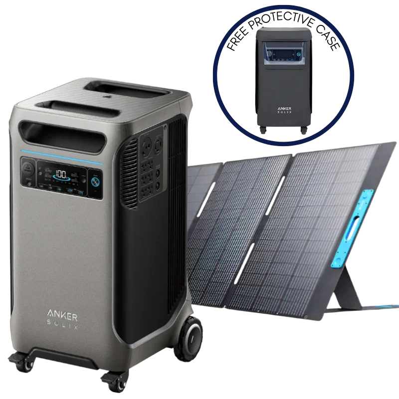 Anker SOLIX F3800 Solar Generator Kits (With a Free Anker SOLIX F3800 Protective Cover Bag)