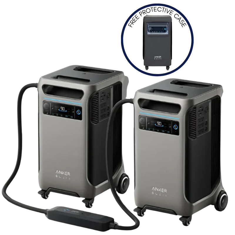 Anker SOLIX F3800 x 2 + Double Power Hub (With a Free Anker SOLIX F3800 Protective Cover Bag)