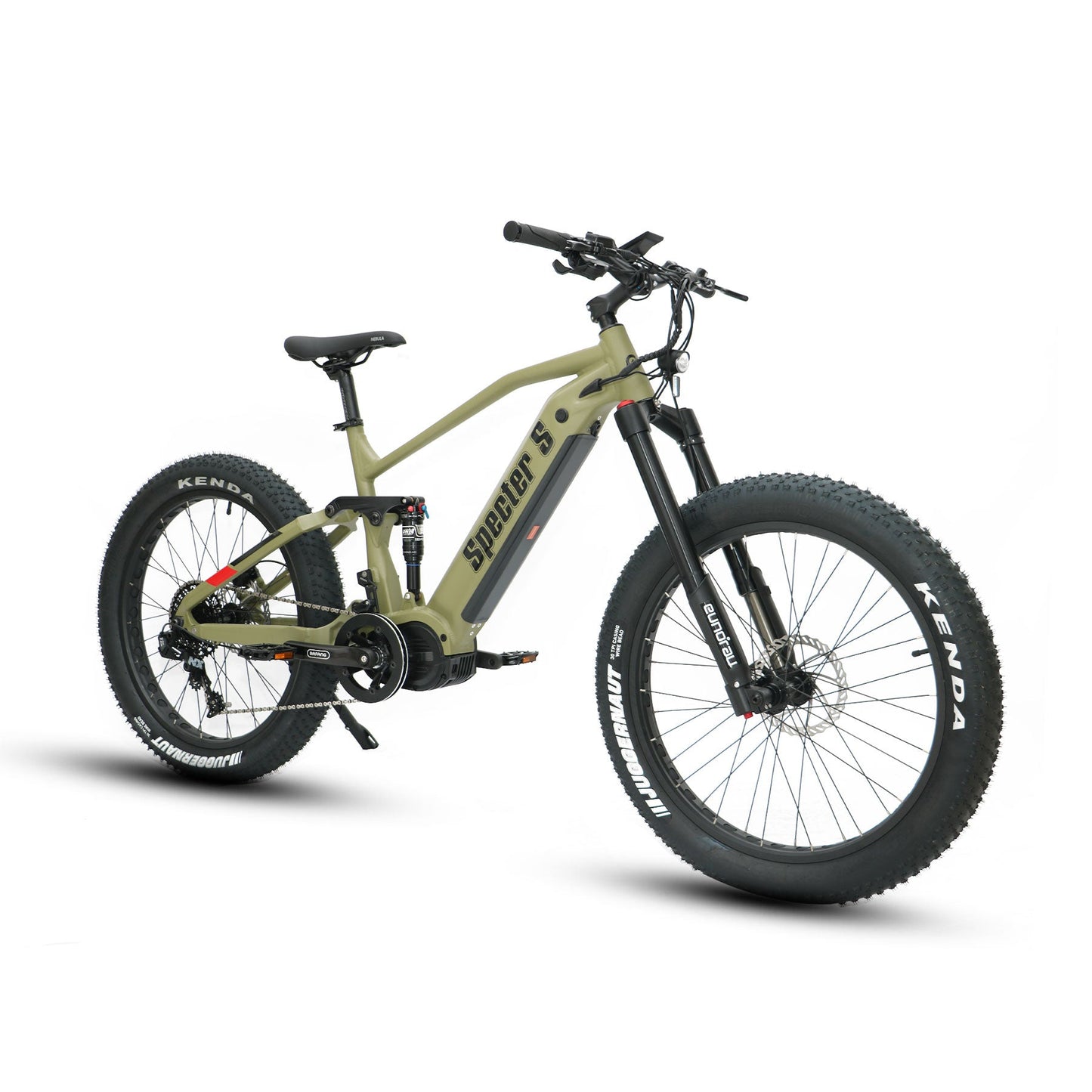 Specter S 3.0 Fat Tire Electric Bike 26 Inch 1000W Mid Motor Dual Battery 48V 17.5Ah Suspension