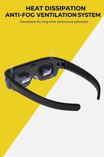 CORNMI NeoVista X7 Lite Smart 3D Head-Mounted Display – 800” Virtual Screen – 1080p Micro-OLED – 60 Hz – 750 nits – USB-C – Lightweight 8 oz – Black by Swag House Store