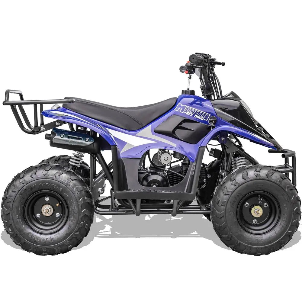 Mototec Rex 110cc 4-stroke Kids Gas Atv Blue MotoTec