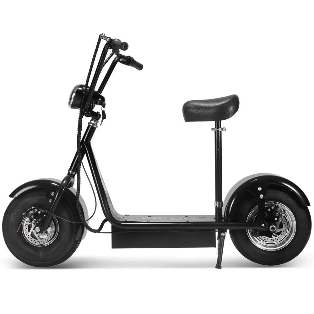 MotoTec Fatboy 48v 800w Electric Scooter with 15Inch Wheels and 250 L