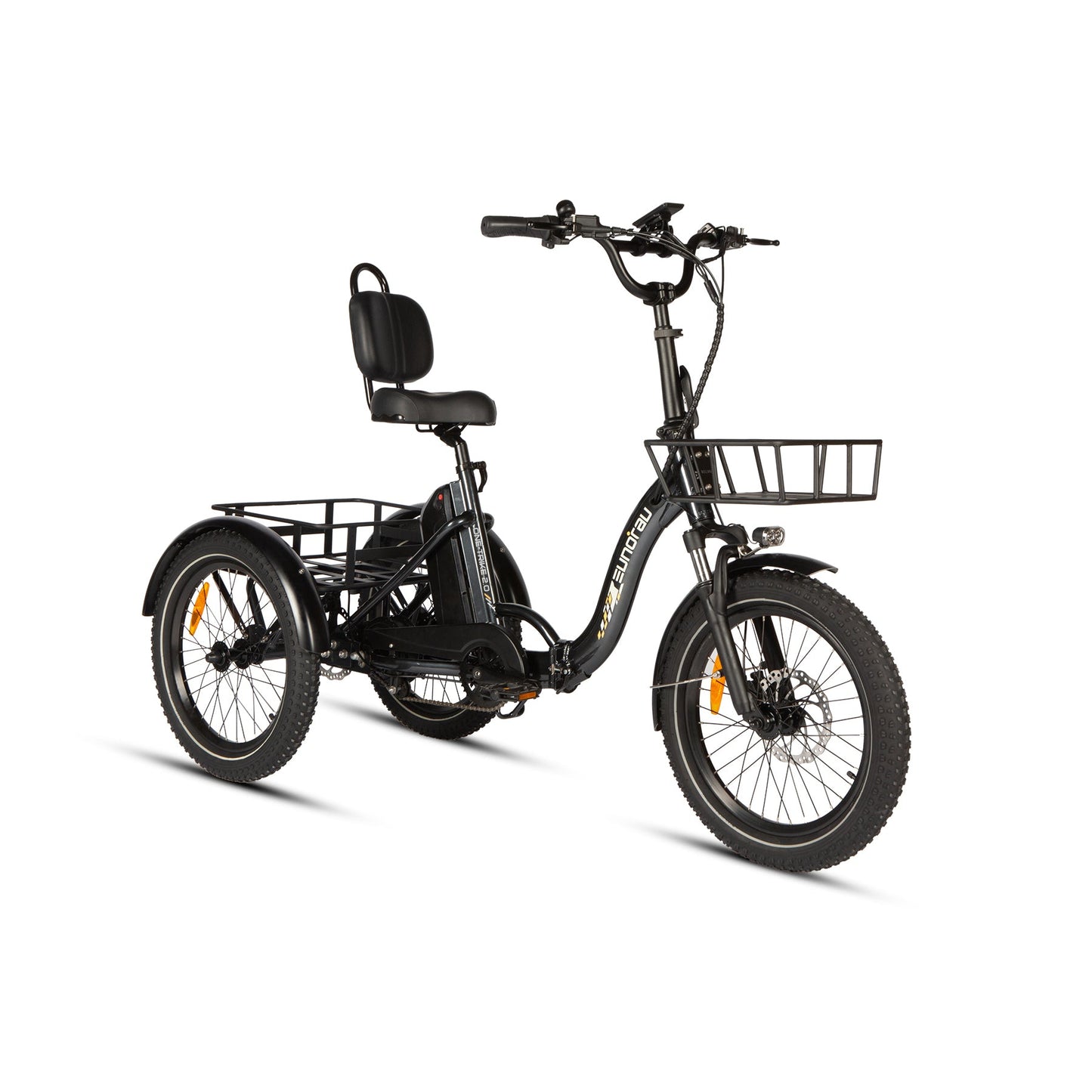 One Trike 2.0 20-Inch Rear Drive Electric Tricycle With 48V 500W Motor, 50 Mile Range, 440 Lb Payload, 20 MPH