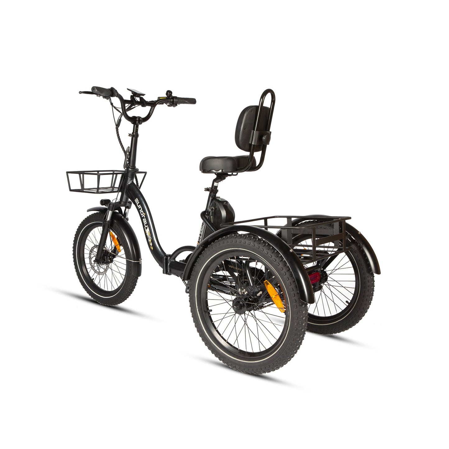 One Trike 2.0 20-Inch Rear Drive Electric Tricycle With 48V 500W Motor, 50 Mile Range, 440 Lb Payload, 20 MPH