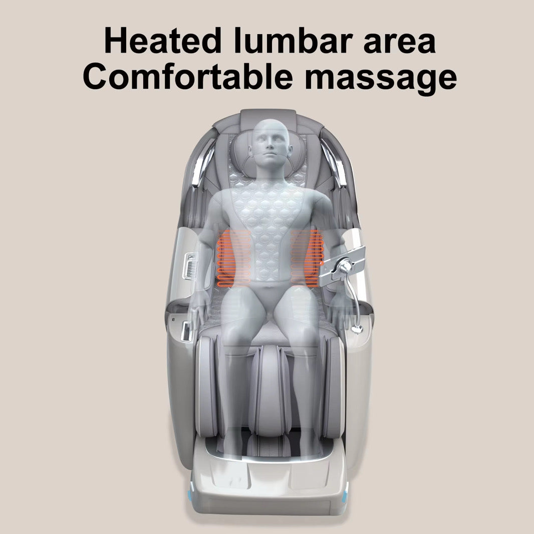 Zero Gravity Full-Body Massage Chair with Heat, Bluetooth & AI Voice Control