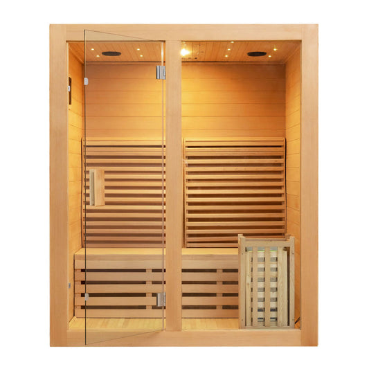 SAUNA EVOLUTION®  Canadian Indoor Ozone Saunas And Steam Room For SPA Center Glass 08