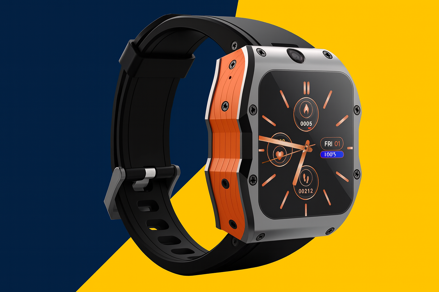 Rugged 4G LTE Smartwatch – Adventure Meets Luxury Design