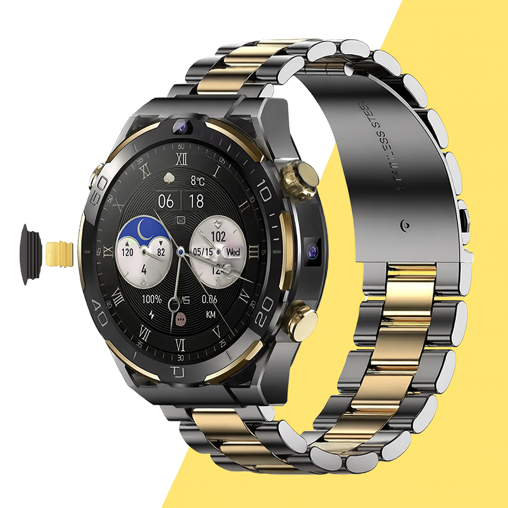 Luxury Android Smartwatch – 5G Dual SIM + Octa-Core + Dual Camera