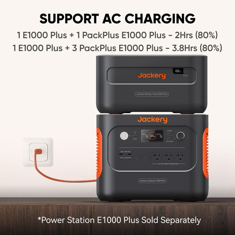 Jackery 1000 Plus Battery Pack — 1264Wh LiFePO4 Expansion