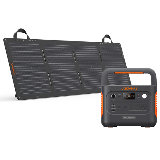 Jackery Explorer 1000 V2 – Solar Generator (E1000 V2 + 100W Solar Panel)